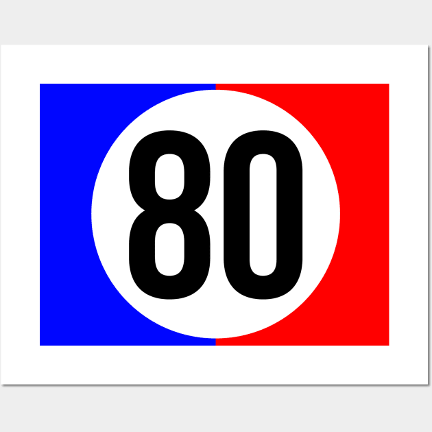 Classic Racing Numbers Wall Art by BAOM_OMBA